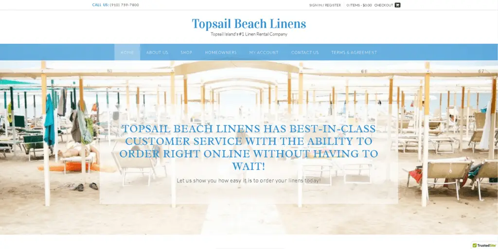 Topsail Beach Linens